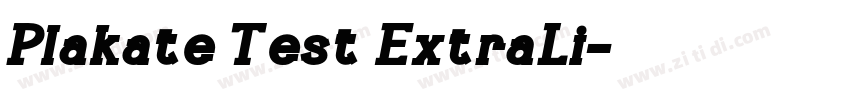 Plakate Test ExtraLi字体转换 Plakate Test ExtraLi字体转换